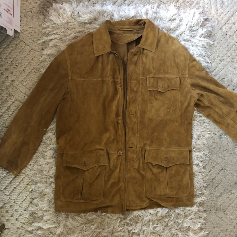 Suede Jacket With Cargo Pockets - image 2